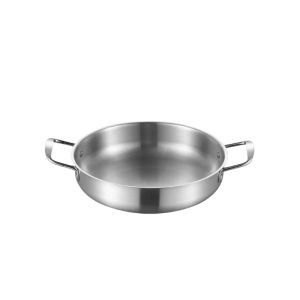 Korean Stainless Steel Cooking Pots Seafood DoubleEar Pot Fondue Ramen Noodles Pan Kitchen Mini
