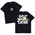GILAN Kaos Pria Wanita Distro T shirt Cowok Cewek Cotton Combed 24s Tshirt Baju Hitam Unisex Gambar Manga Jepang Dewasa Logo Original Putih Motif Anime Kartun Doraemon Giant Suneo Shizuka Nobita Do It Later. 