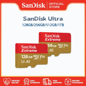 SanDisk Extreme MicroSDXC Card /128GB/256GB/512GB/1TB/2TB|C10 UHS-I V30 |Speed Up To 190MB/s High-Speed for 4K Video