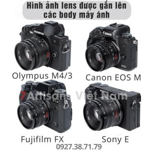 Ống kính 7Artisans 35mm F1.2 Mark 2 Lens đa dụng khẩu độ lớn dùng Sony Fujifilm Canon EOS-M Nikon Z M4/3