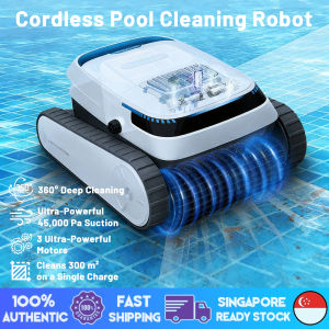 SG Fast DeliveryAIRROBO PC10 Cordless Robotic Pool Cleaner Runtime Wall Climbing Intelligent Route Planning Vacuum Robot
