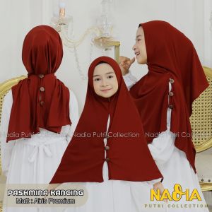 PASHMINA KANCING KIDS | PASHMINA ANAK MATT AIRISH