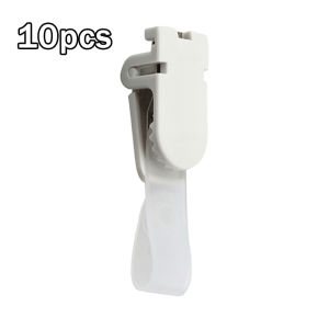 10Pcs Plastic ID Card Clips Name Badge Holder for School Employees