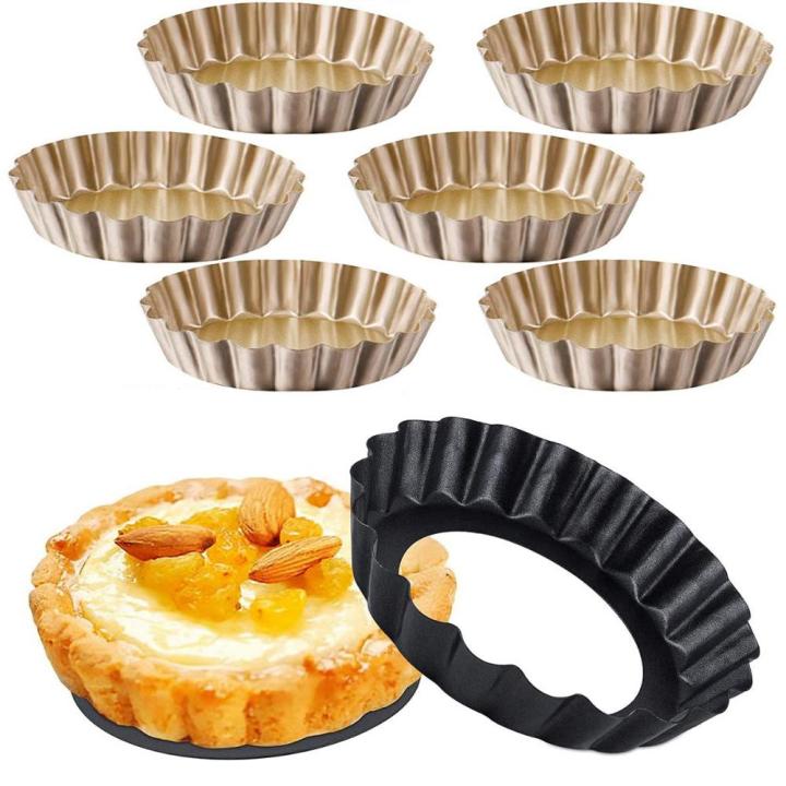 YTRYTWE Cake Cheese Carbon Steel with Removable Bottom Mini Tart Pan ...