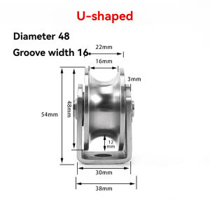【COD】Stainless Steel Sliding Gate Roller Wheel Heavy Duty Gate Bearing For Sliding Gate v u Groove