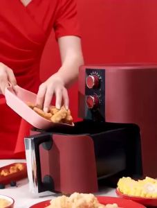 AirFryer Mechanical Type eless  Glass Air Fryer Digital Airfryer  Electric Non-Stick Air Fryer Oil-Free Deep Frying Pan Electric Oven Pattern Function 空气炸锅