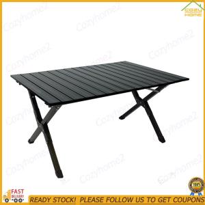 [Cozyhome2] Aluminum Alloy Camping Table Roll-Up Portable Picnic Table Backpacking Table for Outdoor Camping Picnic Beach