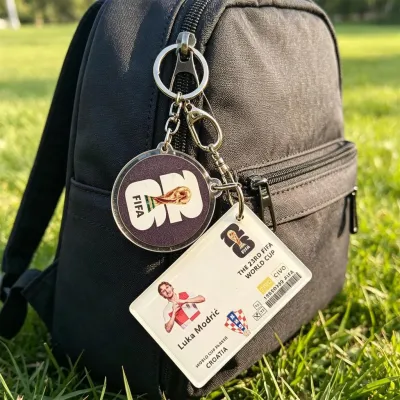 2026 World Cup Soccer Keychain Fan Pendant Hanging Card Design for Bag Backpack Decoration Gift in Bag