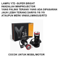 2 PCS Lampu Led Mini Projie Y8D H4 120W Ori Import Super Terang Lampu Depan Mobil LED H4 Projie Y7D Y6D 100W Super Bright. 