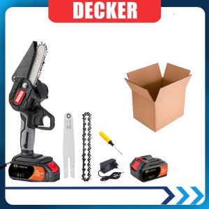 DECKER 6 นิ้ว เลื่อยแบตเตอรี่ เลื่อยโซ่ไฟฟ้า 1200w เลื่อยไฟฟ้าไร้สาย เลื่อยยนต์ตัดไม้ เลื่อยไฟฟ้า ไร้สาย เลื่อยไฟฟ้า เลื่อยโซ่ไร้สาย เลื่อยโซ่ไฟฟ้า