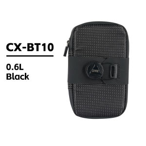 CXWXC กระเป๋าอานจักรยานขนาดเล็กน้ำหนักเบา0.6L MTB จักรยานเสือหมอบกระเป๋าห้อยท้ายมัลติฟังก์ชันแบบพกพากระเป๋าสำหรับปั่นจักรยานล็อคได้