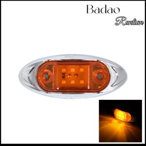 Badao 1Pc 12V 24V Auto 6LED Signal Lights Side Marker Trailer Truck Signal Lamp Multifunctional Waterproof Width Light