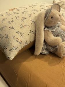 Flag ins Cute Cartoon Bear Thickened Cotton Four-piece Set Pure Cotton Brushed Quilt Cover Autumn and Winter Bed Sheet Three-piece Set LZD