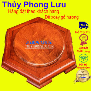 Đế kỷ xoay kê đồ bày đồ cực đẹp gỗ hương mặt 30cm