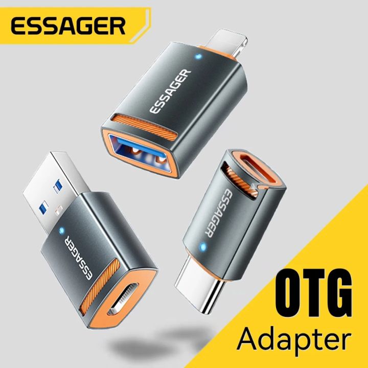 Essager USB3.0 Bộ chuyển đổi OTG USB-A Type-C Micro nữ để USB Micro IP ...