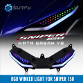Rgb Winker Light For Sniper 150 Tala Lamp Audi Style Design. 
