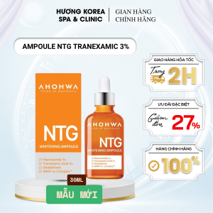 [Kèm Quà] Ampoule Serum NTG Ahohwa 30ml – Dưỡng Trắng Da Mờ Thâm Giảm Sạm Nám Chống Lão Hóa