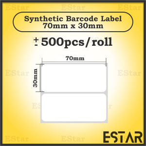 20 Size Waterproof Synthetic Barcode Label Stickers Kalis Air High Quality Sintetik Barcode Label BC03B
