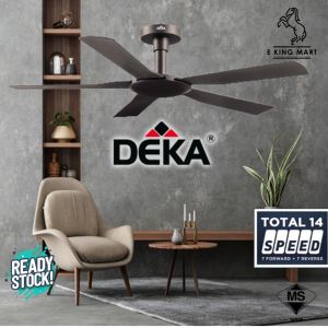 DEKA CONCEPT 1 5 Blades DC Inverter Motor 7 Speed Reverse Function Remote Control Ceiling Fan Magnesium Kipas Siling
