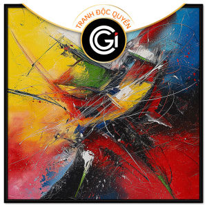 Tranh trừu tượng sơn dầu. Tranh treo tường tranh dán tường Canvas. CGI-278