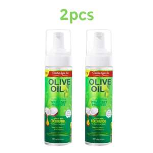 HXH - 207ML Hair Foam Mousse Hair Styling Tool Fluffy Hydrating Olive Oil Shaping Cream Curly Hair Mousse