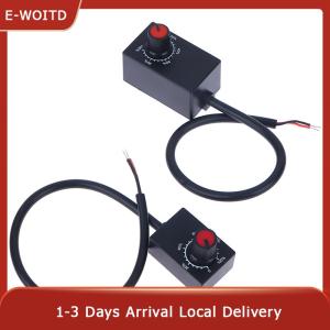 E-WOITD Mini DC 0-10V 1-10V Knob Dimmer 0-100% Scale Electronic Potentiometer for LED Dimmable Grow Lights Power Driver