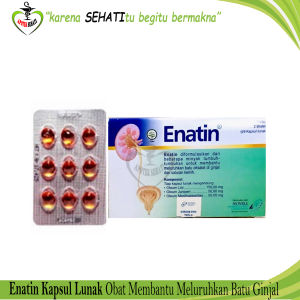 ENATIN BLISTER 9 KAPSUL OBAT HERBAL BATU GINJAL