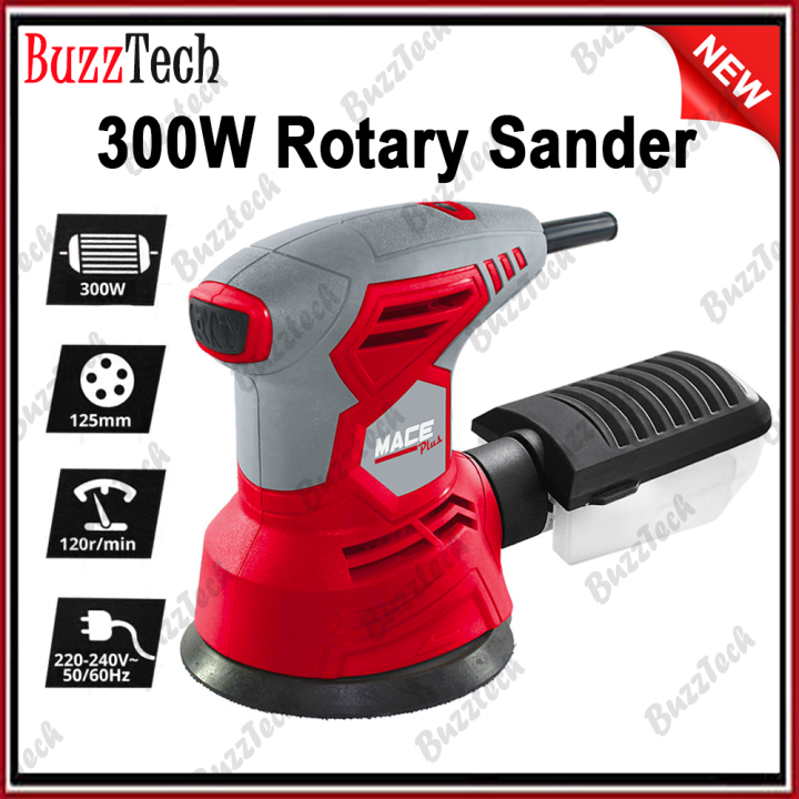BuzzTech MACE Plus 300W Rotary Sander 125mm Heavy Duty Sanding Tool