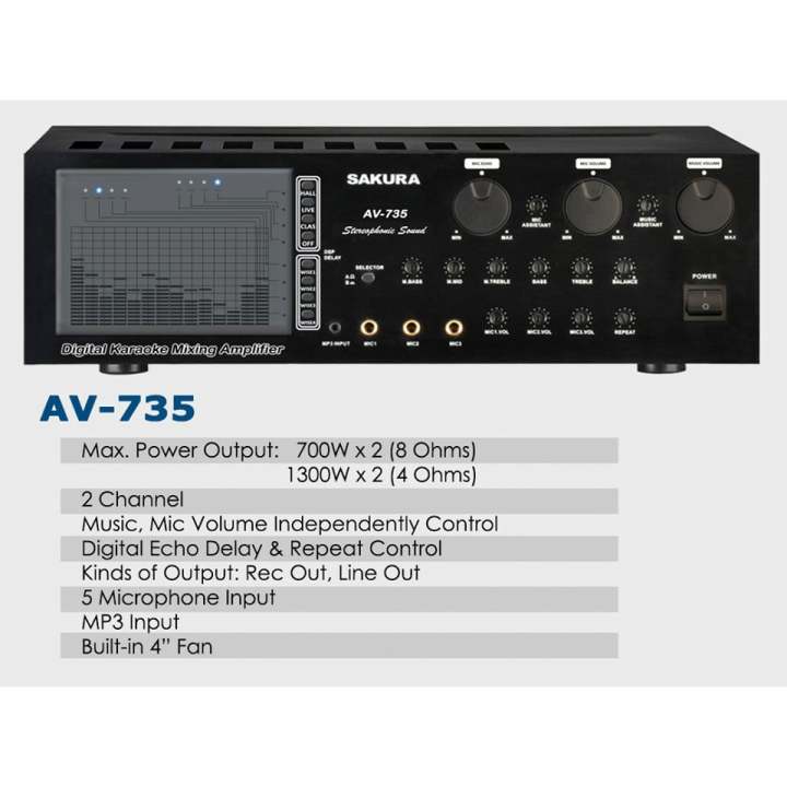 Sakura AV735 Amplifier Original Lazada PH