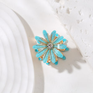 Jepit Rambut Jedai Kecil Motif Bunga Wanita Korean Style Mini Metal Sunflower Hair Clip HMM008