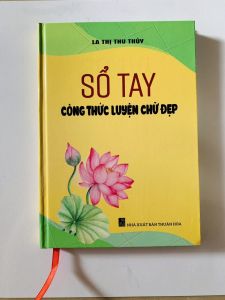 Sổ tay công thức luyện chữ đẹp sổ bìa cứng cẩm nang luyện chữ đẹp khổ A5