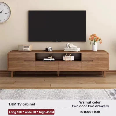 **Free Installation** TV Console Cabinet Solid Wood Floor Standing TV Console Chest Of Drawers 180/200cm