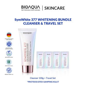 BIOAQUA Facial Wash SymWhite 377 Low PH Brightening Cleanser Sabun Cuci Muka 100g