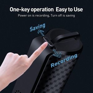 (HD1)DigitalVoice Recorder Magnetic Voice Activated Device 15 Days Battery Life Ideal for HD Recording in Meetings Interviews Classes Lectures Perakam SuaraDigital Peranti Pengaktifan Suara Magnetik Hayat Bateri 15 Hari Sesuai untuk