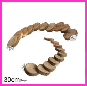 🇸🇬 Wooden Climbing Ladder Bridge Step Apple Wood Cloud Ladder Bird/Small Animal Toys