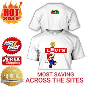 Stok Cukup Most Wanted Super Mario Bros Mens Casual Short Sleeve Big Size Graphic Tees