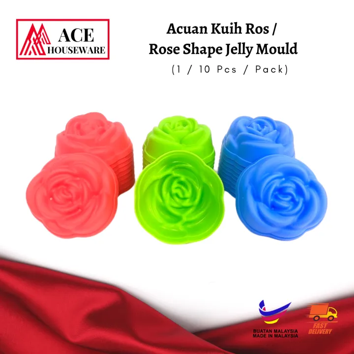 Acuan Kuih Ros / Jelly Mould / Acuan Pudding / Pudding Mould / Rose ...