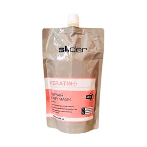 Kem hấp dầu ủ tóc túi Slider Keratin NL134 phục hồi tóc hư tổn chẻ ngọn khô sơ suôn mượt 500ml