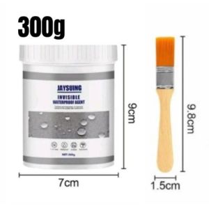 Lem Anti Bocor Transparan Rembesan Air Waterproof + Kuas Kemasan 300 Gram