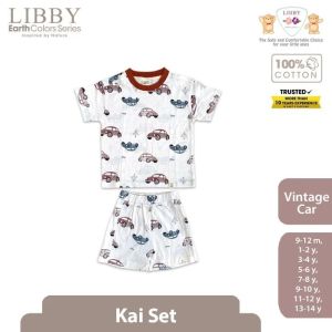 Libby Baby KAI Setelan Anak Laki-Laki | Libby Baby Kaos Anak Laki-Laki | Libby Baby Celana Pendek Katun Kai Set | Libby Baju Bayi | Libby Baju Anak | Libby Baby Official Shop | Libby Baby Setelan Kai Shirt Pendek Anak Laki-Laki