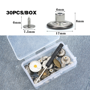 Set Kancing Celana Jeans Jaket Jins Baju Model Tanpa Di Jahit Button Bisa Dilepas