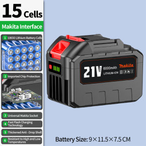 Makita 21V Battery Rechargeable Power Tool Lithium Li-Ion Batteries 2.0Ah 4.0Ah 6.0Ah 8.0Ah 12.0Ah