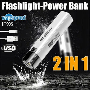 1200mAh Flashlights USB Portable Rechargeable Outdoor Strong Light Torch Searchlight For Camping Fishing Hiking