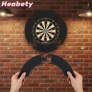 Heabety 4Pcs EVA 18in Dartboard Surround Jigsaw Protection Ring Removable Design Easy Fit for Sports Bar Wall Protection