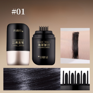 Waterproof And Sweat-Proof Hair Dye Pen Hair Dye Brush Non-Fading Natural Black Cover Grey Hair