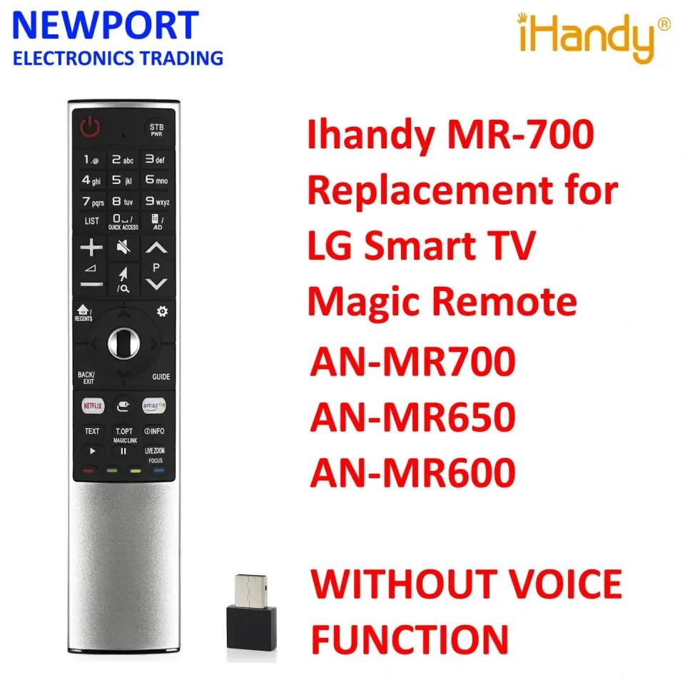 Ihandy MR-700 Replacement for LG Smart TV Magic Remote with Netflix, Amazon  Prime Video and USB Media Playback Buttons | Lazada PH