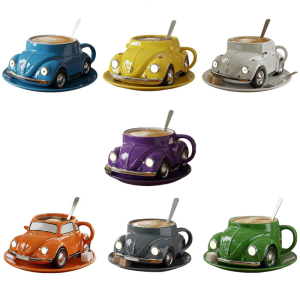 Elegant Resin Coffee Mug Smooth Interior Easy Hand Wash Stainless Steel Thermal Layer Office Home Essential