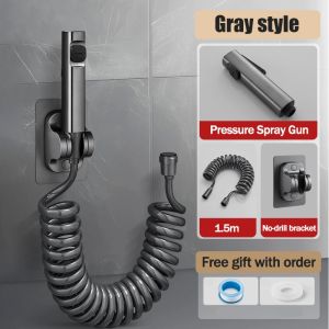 High Pressure Bidet Spray Toilet Set with two way valve Suitable for all scenarios with 1.5m hose