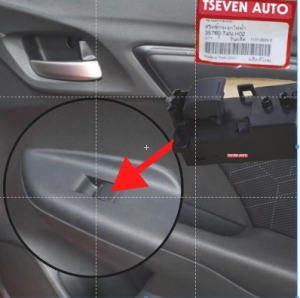 WRV CITY GM6 T9A HRV RU5 T7A JAZZ GK T5A POWER WINDOW SINGLE SUB SWITCH 35760-T4N-H02