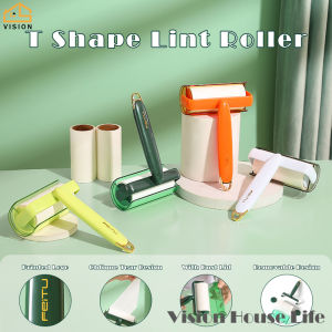 Cây Lăn Dính Có Tay Cầm Vision Cây Lăn Xơ Vải Dính Có Thể Tái Sử Dụng Cây Lăn Bụi Bàn Chải Dính Có Thể Xé Dính Cây Lau Lông Thú Cưng